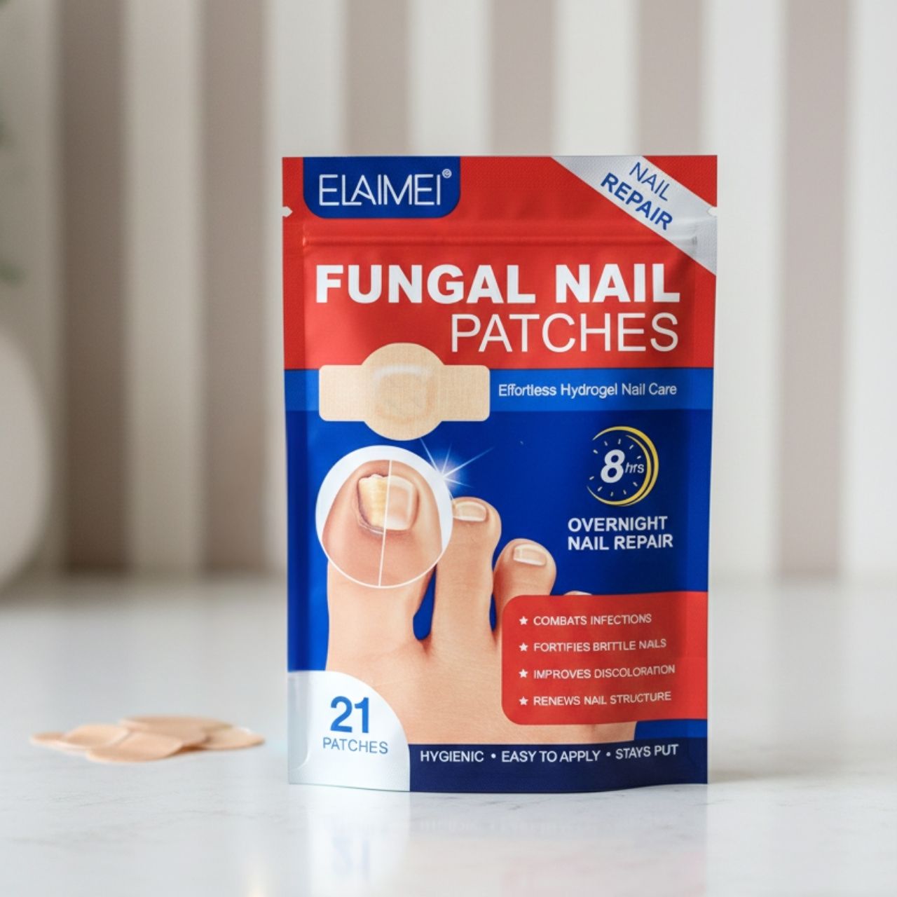 FungalPatches, obnovujúce náplasti na starostlivosť o poškodené nechty (21 ks.) (1+1 ZDARMA ) - Image 8