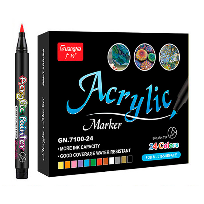 AcrylicMarkers, akrylové fixky (24 ks)