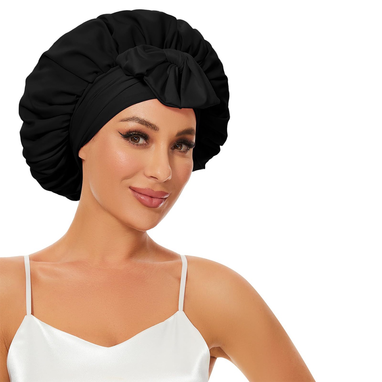 Bonnet, saténová čiapka na spanie