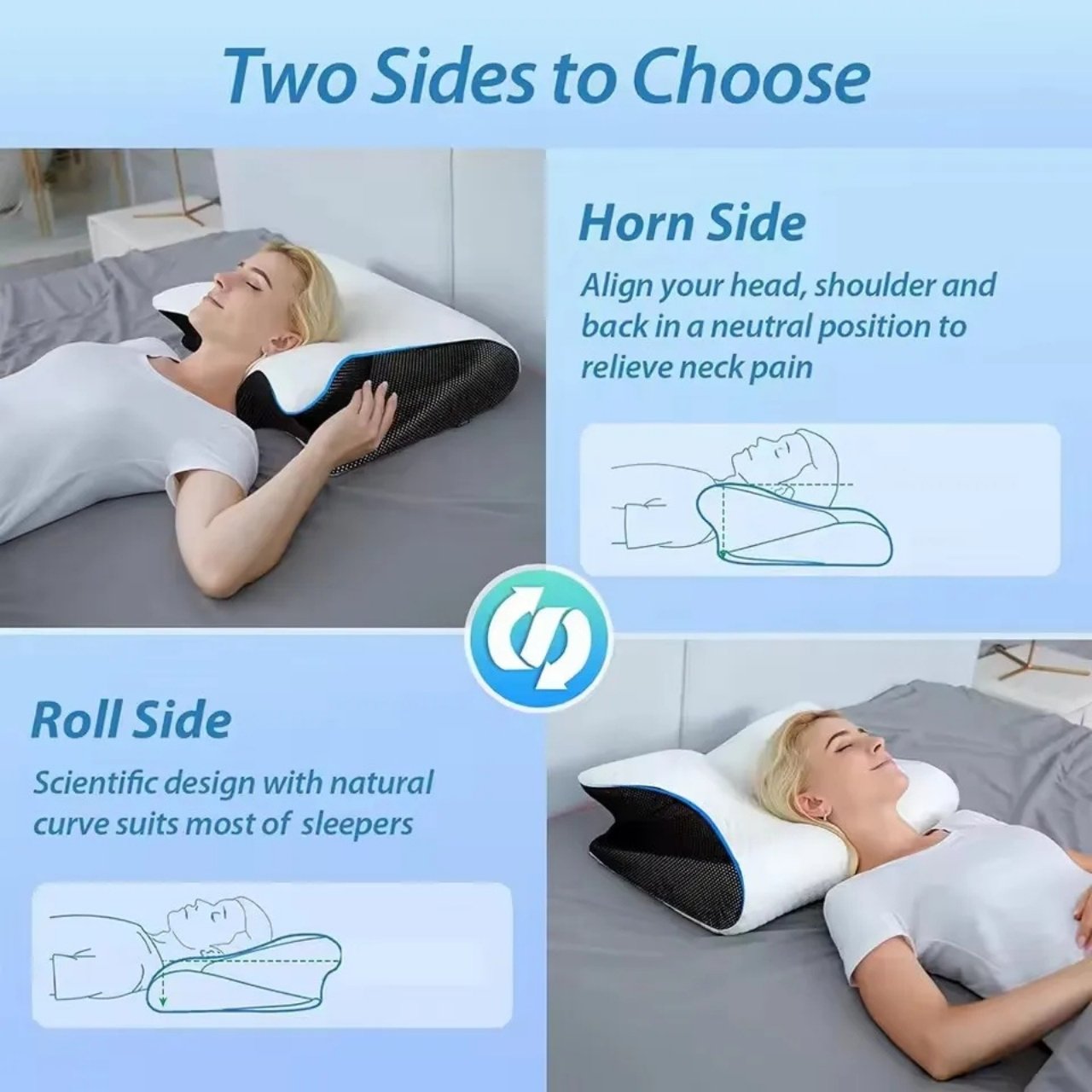 ButterflyPillow, ergonomický vankúš z pamäťovej peny - Image 5
