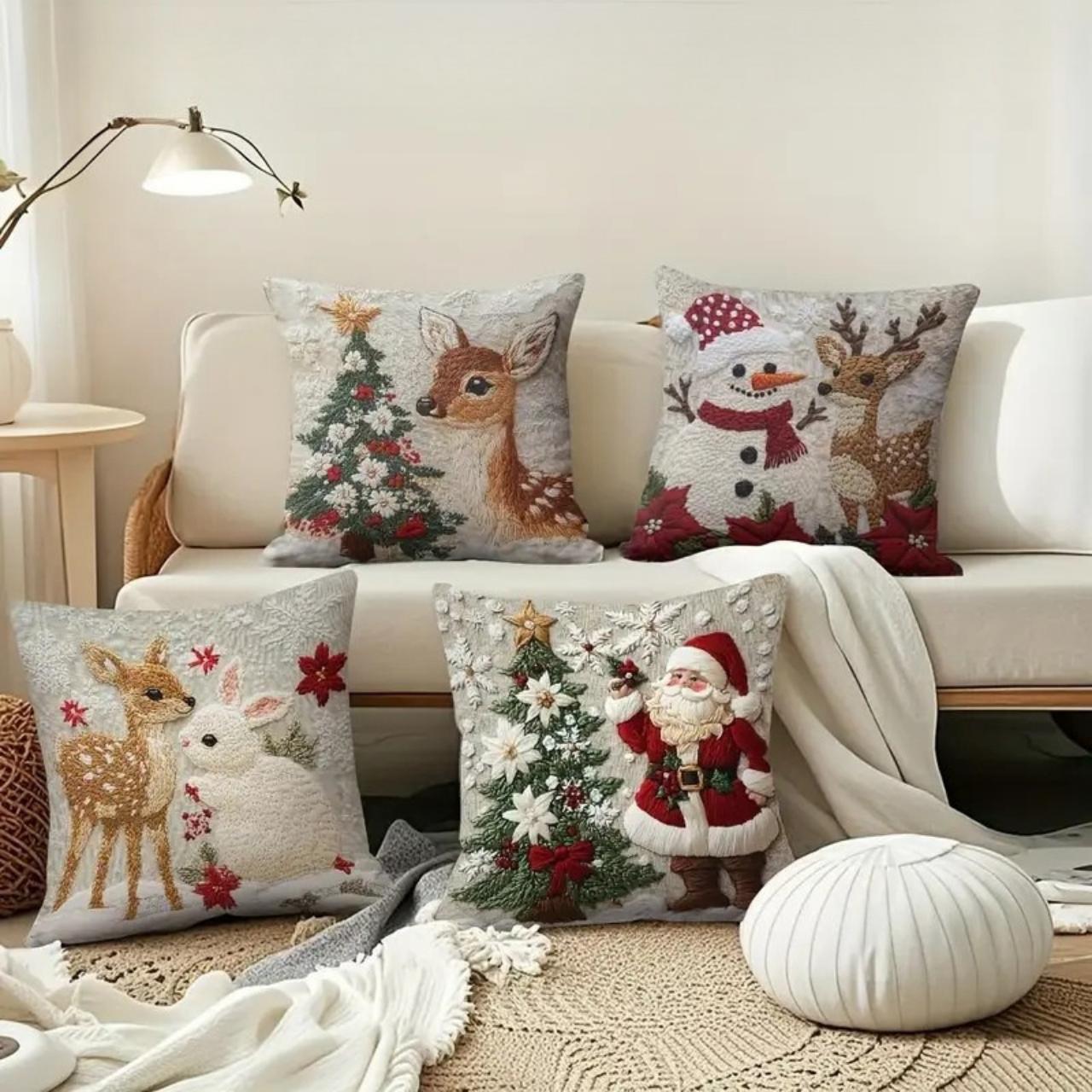 CutePillows, vianočné obliečky na vankúše (4 kusy) - Image 6