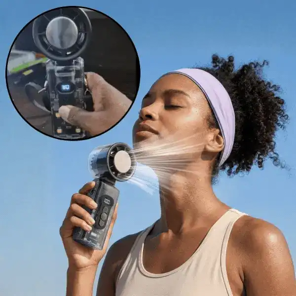 3 v 1 skladací ručný ventilátor, CyberFan