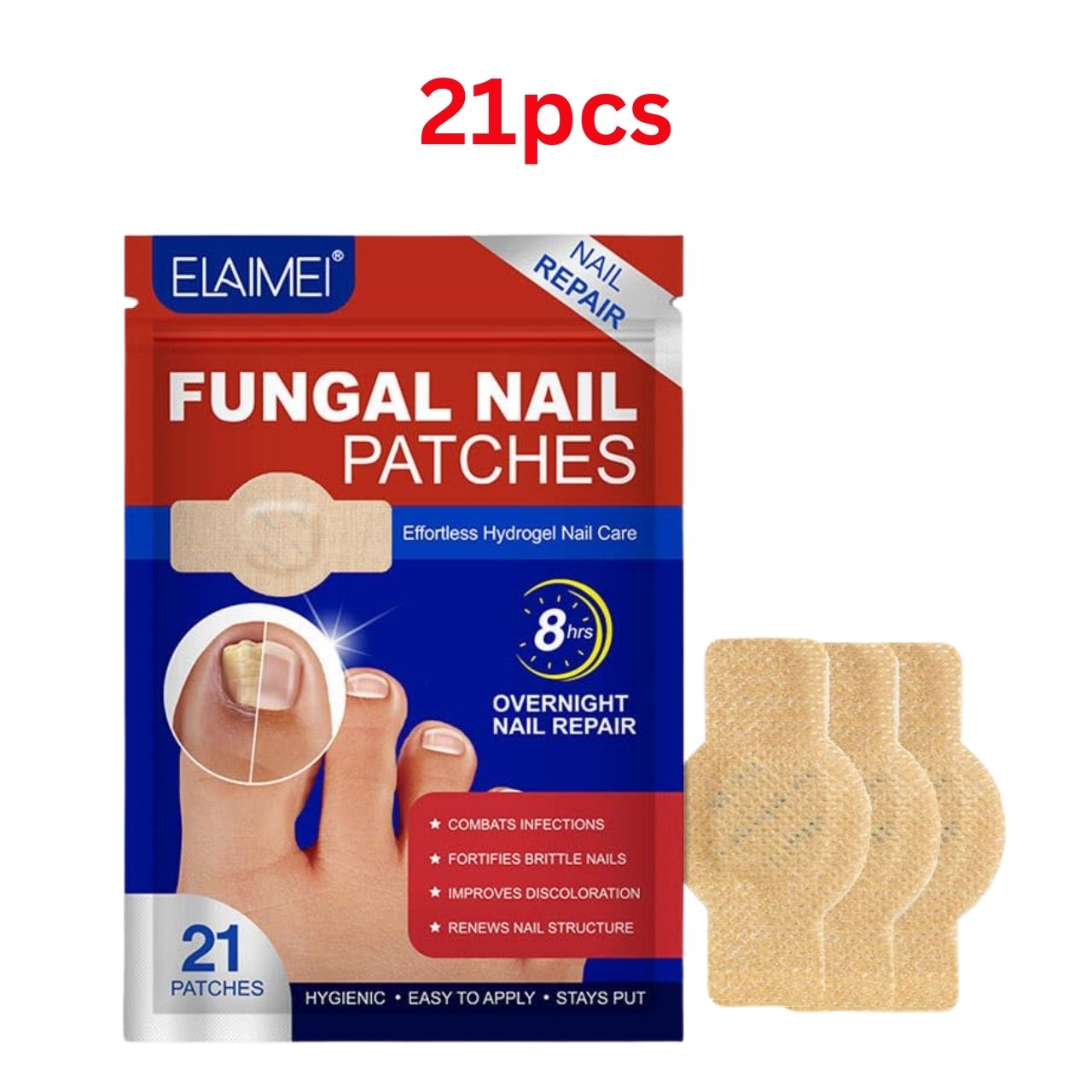 FungalPatches, náplasti na kozmetickú starostlivosť o nechty (21 ks)