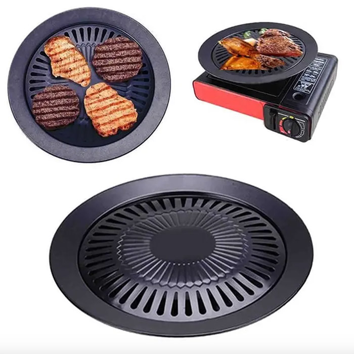 GrillPan, grilovacia platňa, ktorú možno použiť vonku alebo vnútri