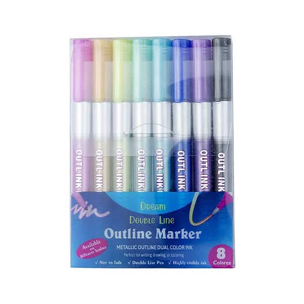 MagicMarkers, 8dílná sada fixů, které vytvářejí magický obrys