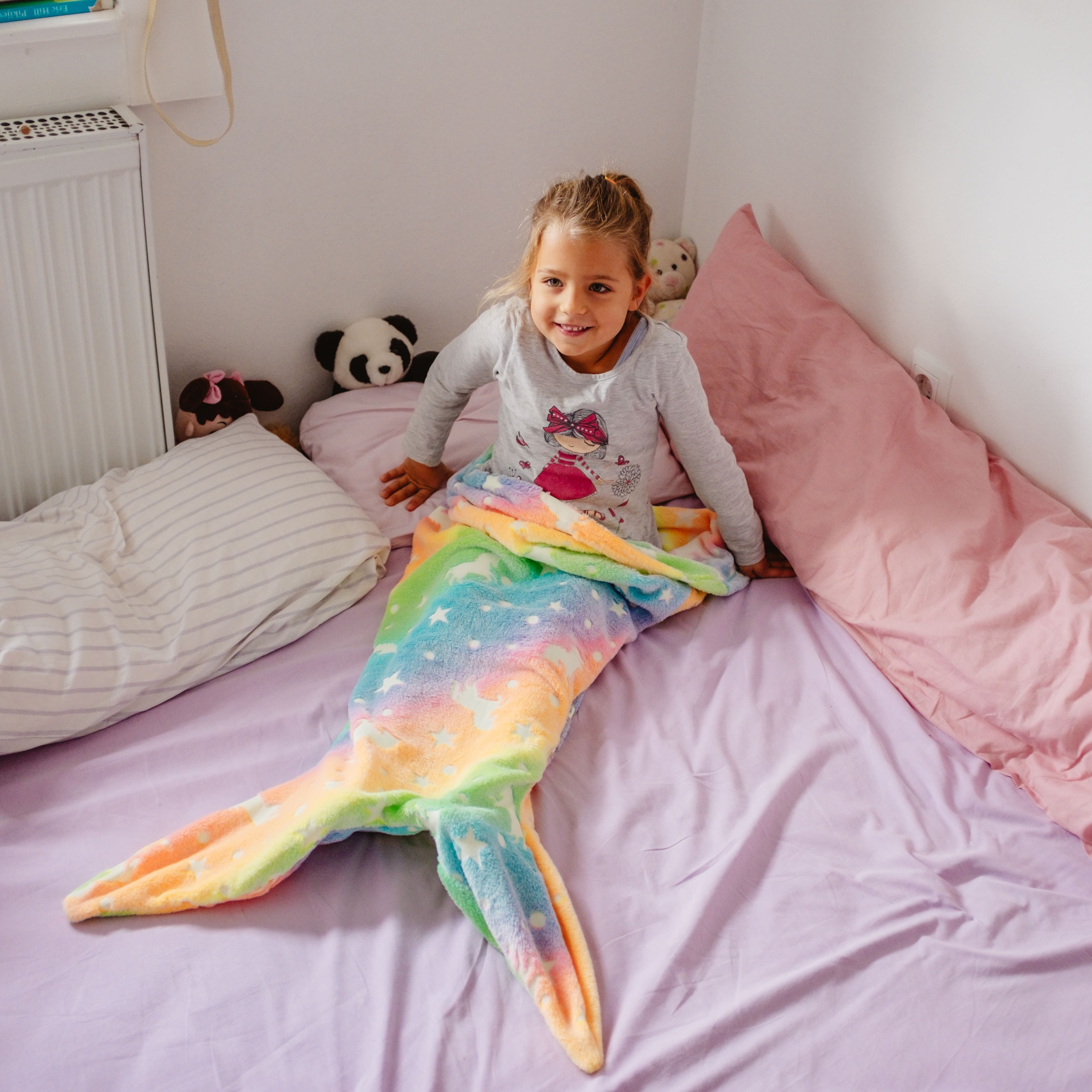 MermaidBlanket, deka v tvare chvosta morského dieťaťa - Image 6