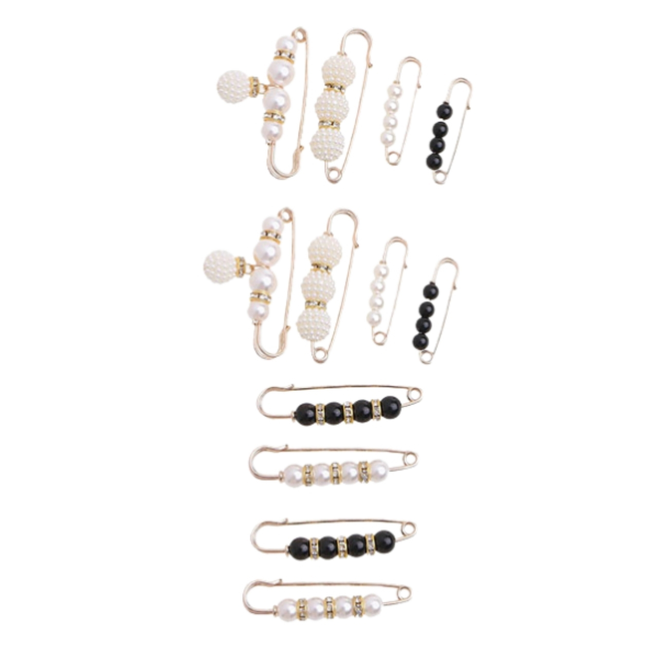 Pearls, elegant opaskové spony (12 kusov)