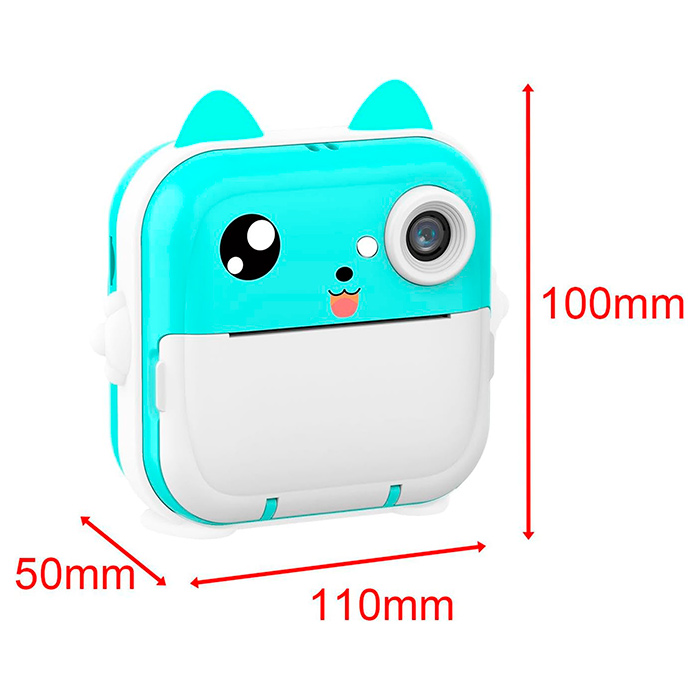 PrintBundle – fotoaparát s tlačou + 2 rolky papiera a Micro SD karta - Image 2
