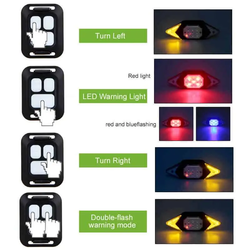 RearLightIndicator, cyklistický indikátor s bezdrôtovým diaľkovým ovládaním - Image 7