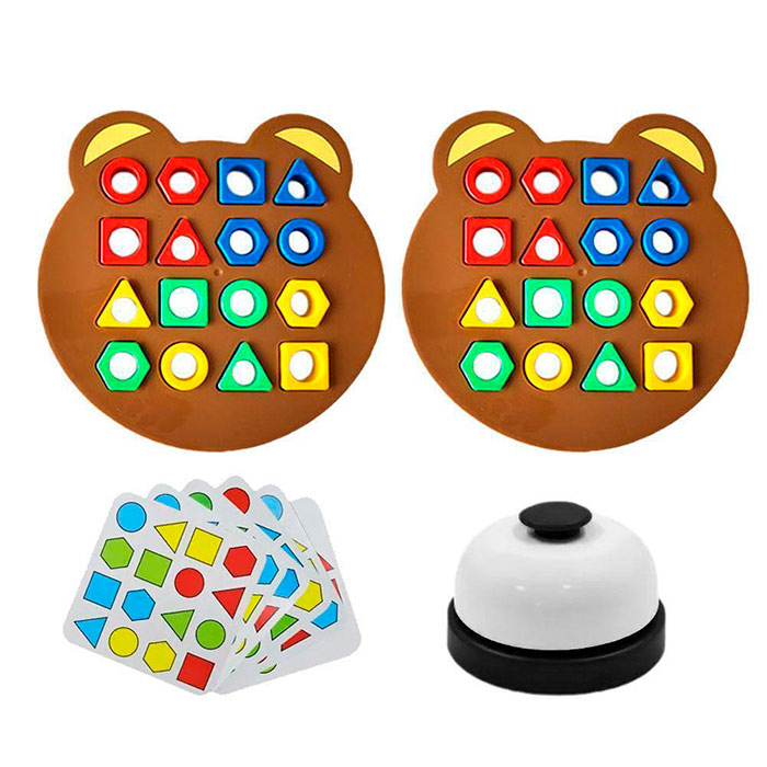 ShapeMatchingGame, detská stolová hra, v ktorej sa deti učia o tvaroch a farbách