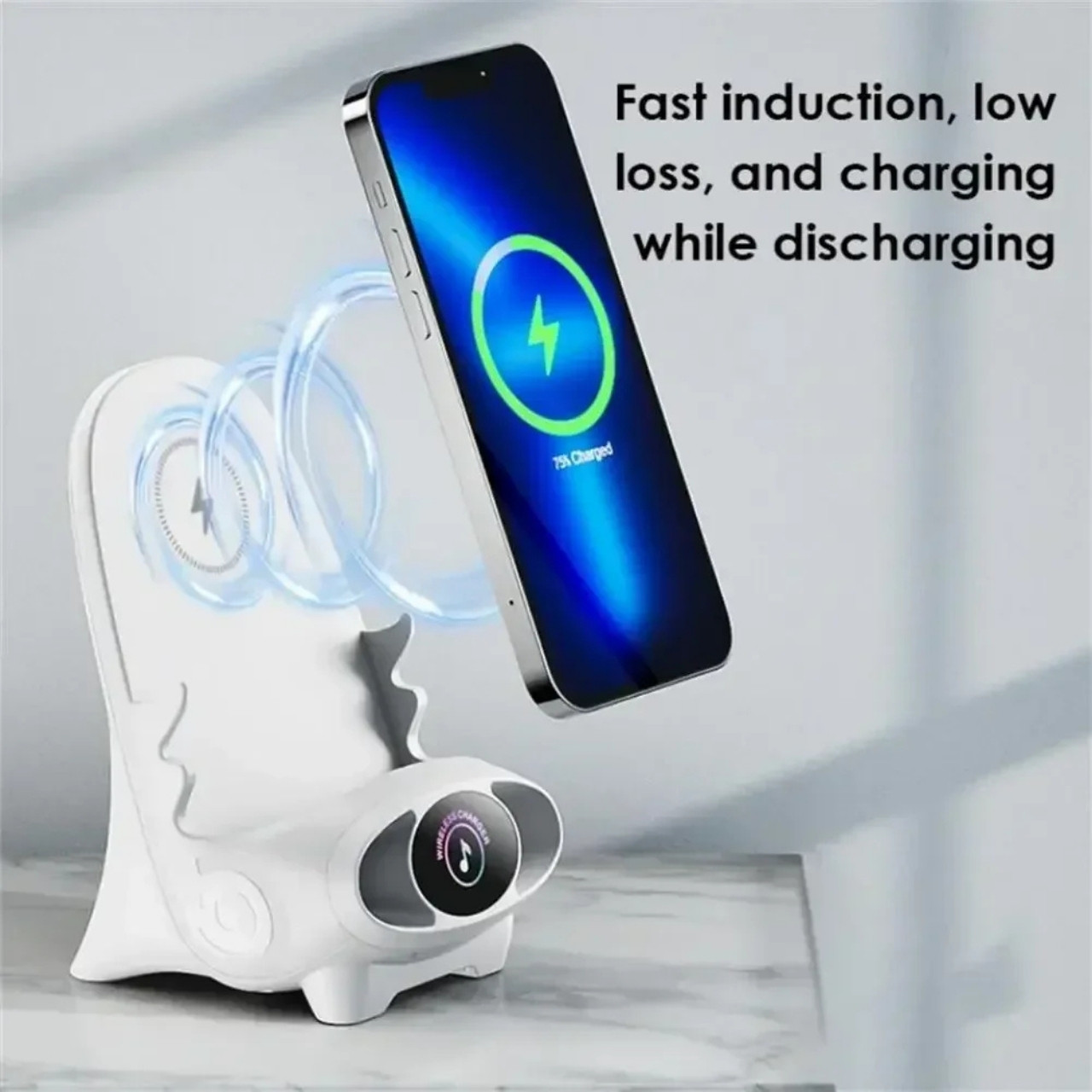 WirelessCharger, bezdrôtová rýchlonabíjačka a držiak na telefón v jednom